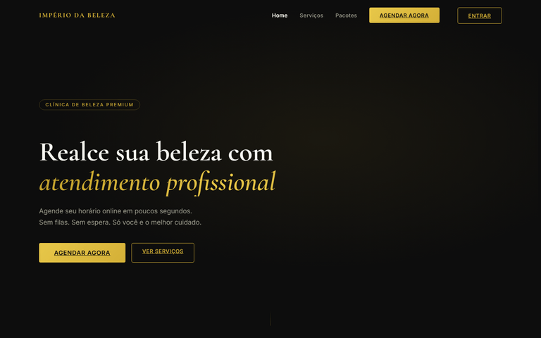 Captura de tela do Império da Beleza